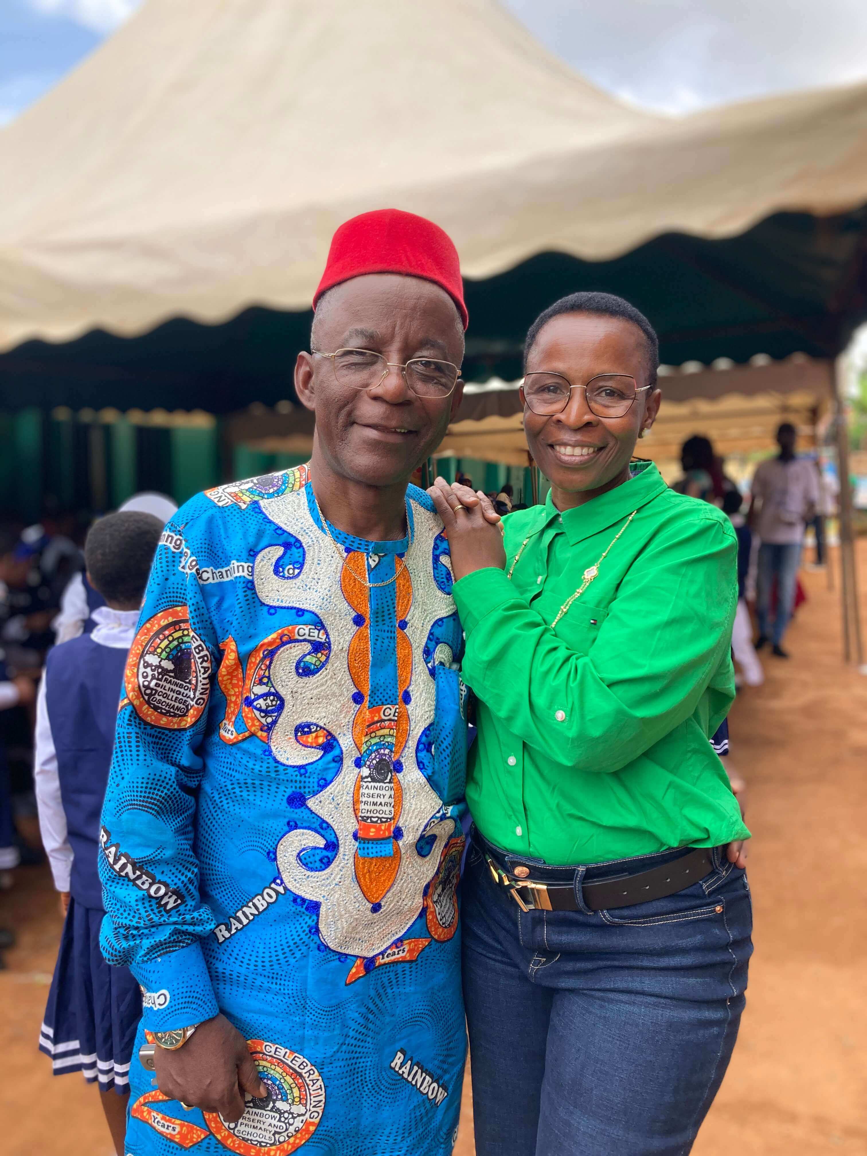 Chief Charles Morfaw — co-founder and proprietor of Rainbow School Complex Dschang Cameroon